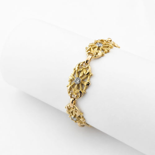 Bracelet Bracelet en or jaune et diamants 58 Facettes 31503