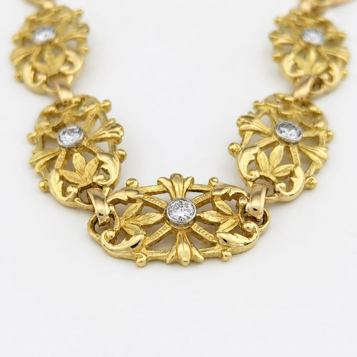 Bracelet Bracelet en or jaune et diamants 58 Facettes 31503