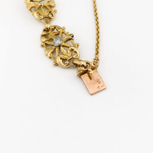 Bracelet Bracelet en or jaune et diamants 58 Facettes 31503