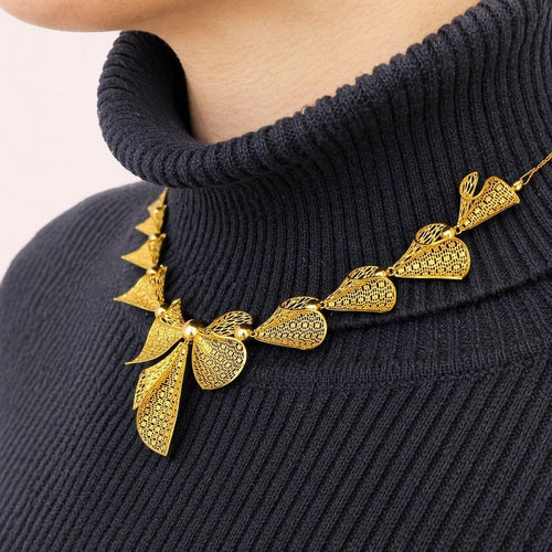 Collier Nœuds - Collier en or jaune 18 carats 58 Facettes 31901