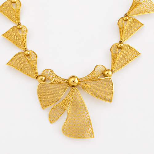 Collier Nœuds - Collier en or jaune 18 carats 58 Facettes 31901