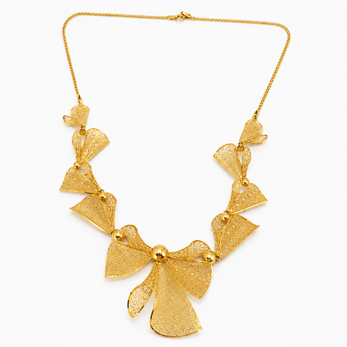 Collier Nœuds - Collier en or jaune 18 carats 58 Facettes 31901