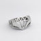 Bague 63.5 Flav x Le Diamantaire - Chevalière Chic and Bling en or blanc et diamants 58 Facettes 32227