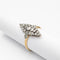 Bague 53 Bague marquise en or jaune, or blanc et diamants 58 Facettes 32190