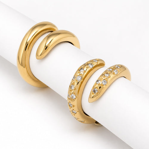 Bague 58 Chaumet Tango - Bague en or jaune 18 carats et diamants 58 Facettes 32617