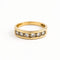 Bague 55 Bague demi-alliance en or jaune 18 carats et diamants 58 Facettes 32650