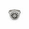Bague 55 Bague marguerite en or blanc et diamants 58 Facettes 32932