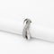 Bague 48 Poiray Tresse - Bague en or blanc et diamants 58 Facettes 32675