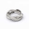 Bague 48 Poiray Tresse - Bague en or blanc et diamants 58 Facettes 32675