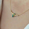 Collier Collier pendentif en or jaune 18 carats et émeraudes 58 Facettes 33142
