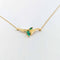 Collier Collier pendentif en or jaune 18 carats et émeraudes 58 Facettes 33142