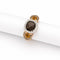 Bague 52 Bague quartz fumé en or rose et blanc, citrines et diamants 58 Facettes 32603