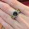 Bague 52 Bague quartz fumé en or rose et blanc, citrines et diamants 58 Facettes 32603