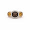 Bague 52 Bague quartz fumé en or rose et blanc, citrines et diamants 58 Facettes 32603