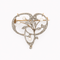 Pendentif Broche-pendentif floral en or jaune, perles et diamants 58 Facettes 32601