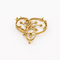 Pendentif Broche-pendentif floral en or jaune, perles et diamants 58 Facettes 32601