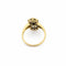 Bague 53 Bague en or jaune avec émeraude et diamants 58 Facettes 32693