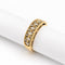 Bague 58 Bague demi-alliance en or jaune 18 carats et diamants 58 Facettes 32619