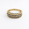 Bague 58 Bague demi-alliance en or jaune 18 carats et diamants 58 Facettes 32619