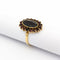 Bague 55 Bague marguerite en or jaune et grenats 58 Facettes 32826