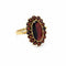 Bague 55 Bague marguerite en or jaune et grenats 58 Facettes 32826
