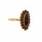 Bague 55 Bague marguerite en or jaune et grenats 58 Facettes 32826