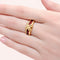 Bague 55 Sylvie Lambert - Bague modulable en or jaune et résine multicolore 58 Facettes 32270