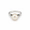 Bague 51 Bague en or blanc, perle de culture et diamants 58 Facettes 32599