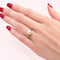 Bague 51 Bague en or blanc, perle de culture et diamants 58 Facettes 32599