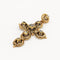 Pendentif Pendentif croix en or jaune et diamants 58 Facettes 32666