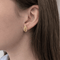 Boucles d'oreilles Boucles d'oreilles feuille stylisée en or jaune 18 carats 58 Facettes 32681