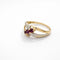 Bague 53 Bague croisée en or jaune, or blanc, diamants et rubis 58 Facettes 32235