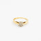 Bague 49 Solitaire - Bague marguerite en or jaune et diamants 58 Facettes 32241