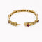 Bracelet Bracelet en or jaune 18 carats, diamants et rubis 58 Facettes 33374