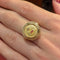 Bague 52 Augis - Bague chevalière en or jaune 18 carats, diamant et rubis 58 Facettes 33094