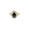 Bague 51 Bague en or jaune 18 carats avec saphir et diamants 58 Facettes 33096