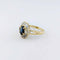 Bague 51 Bague en or jaune 18 carats avec saphir et diamants 58 Facettes 33096