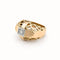 Bague 56 Bague tank ajourée en or jaune et diamant 58 Facettes 33016