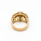Bague 56 Bague tank ajourée en or jaune et diamant 58 Facettes 33016