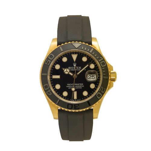 Montre Rolex Yacht-Master 42 - Montre en or jaune 18 ct sur bracelet Oysterflex 58 Facettes 2.18735