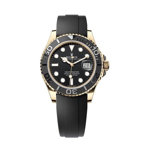 Montre Rolex Yacht-Master 42 - Montre en or jaune 18 ct sur bracelet Oysterflex 58 Facettes 2.18735