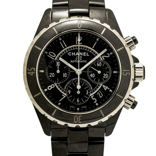 Montre Chanel J12 - Montre chronographe 41 mm en céramique noire (2019) 58 Facettes 2.18603
