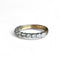 Demi-alliance - Bague en or 18 carats et diamants