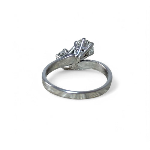 Bague 52 Bague Toi et Moi - Bague diamants en or blanc 58 Facettes 333