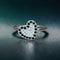 Bague 53 Bague cœur diamants saphirs Vanessa Tugendhaft or blanc 18K 58 Facettes 294