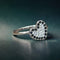 Bague 53 Bague cœur diamants saphirs Vanessa Tugendhaft or blanc 18K 58 Facettes 294