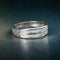 Bague 50 Alliance double rang diamants or blanc 18 carats – serti rail – 0.24 ct 58 Facettes 206