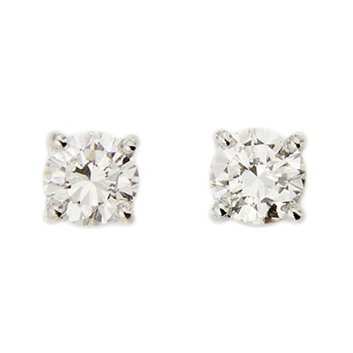Boucles d'oreilles Boucles d’oreilles puces - Point de lumière en or blanc 18 kt et diamants 0,66 ct 58 Facettes 421