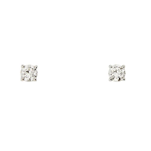 Boucles d'oreilles Boucles d’oreilles puces - Point de lumière en or blanc 18 kt et diamants 0,66 ct 58 Facettes 421