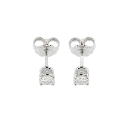 Boucles d'oreilles Boucles d’oreilles puces - Point de lumière en or blanc 18 kt et diamants 0,66 ct 58 Facettes 421